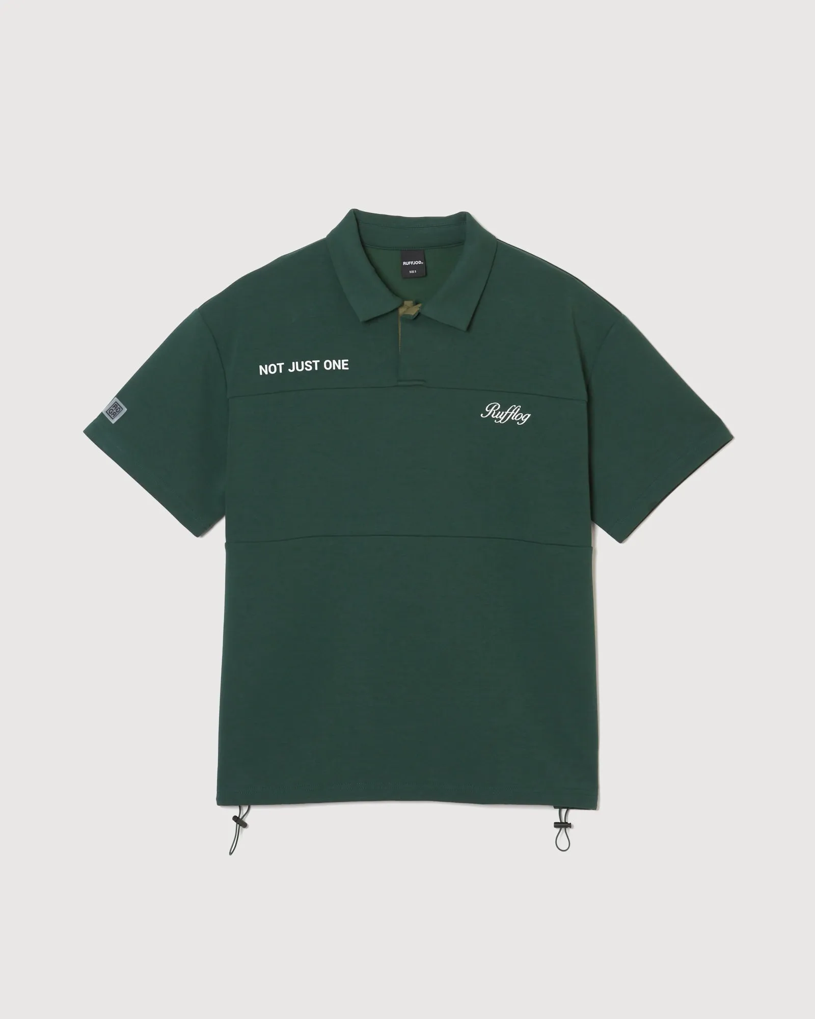 OVER SIZE SQUARE LOGO S/S POLO GREEN