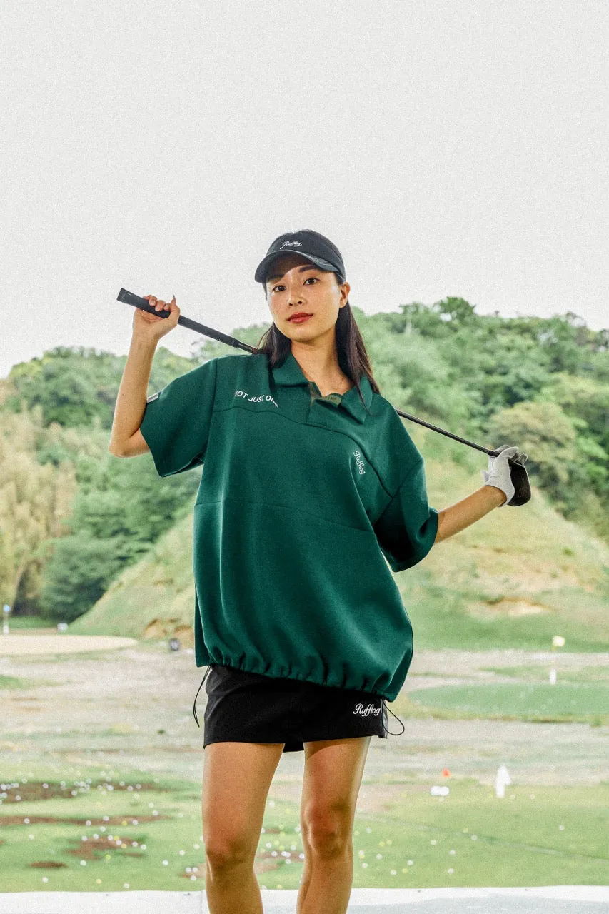 OVER SIZE SQUARE LOGO S/S POLO GREEN