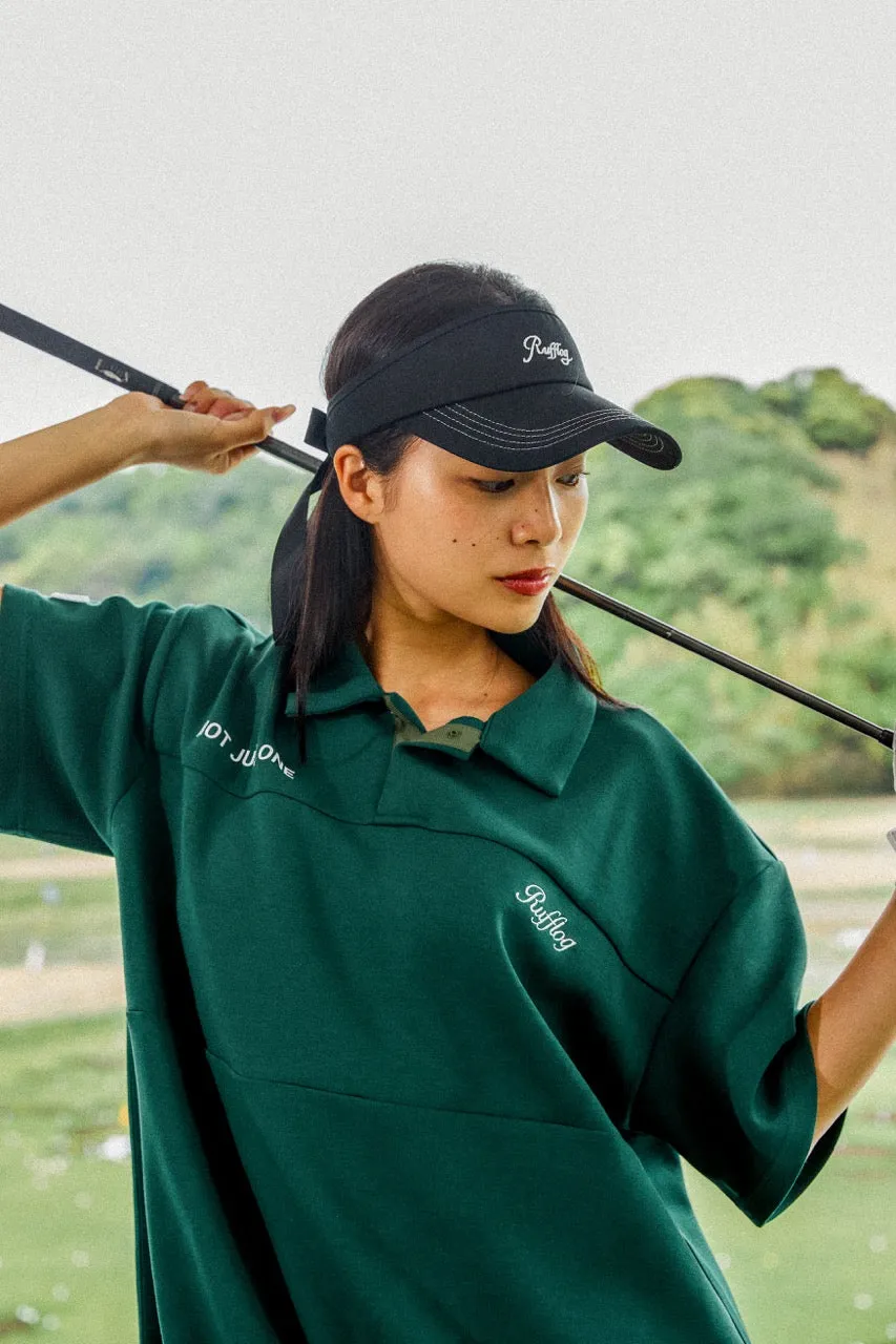 OVER SIZE SQUARE LOGO S/S POLO GREEN