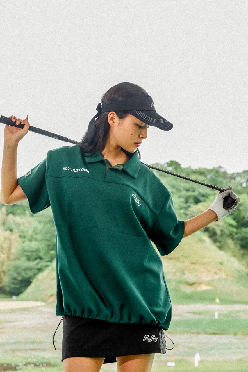 OVER SIZE SQUARE LOGO S/S POLO GREEN