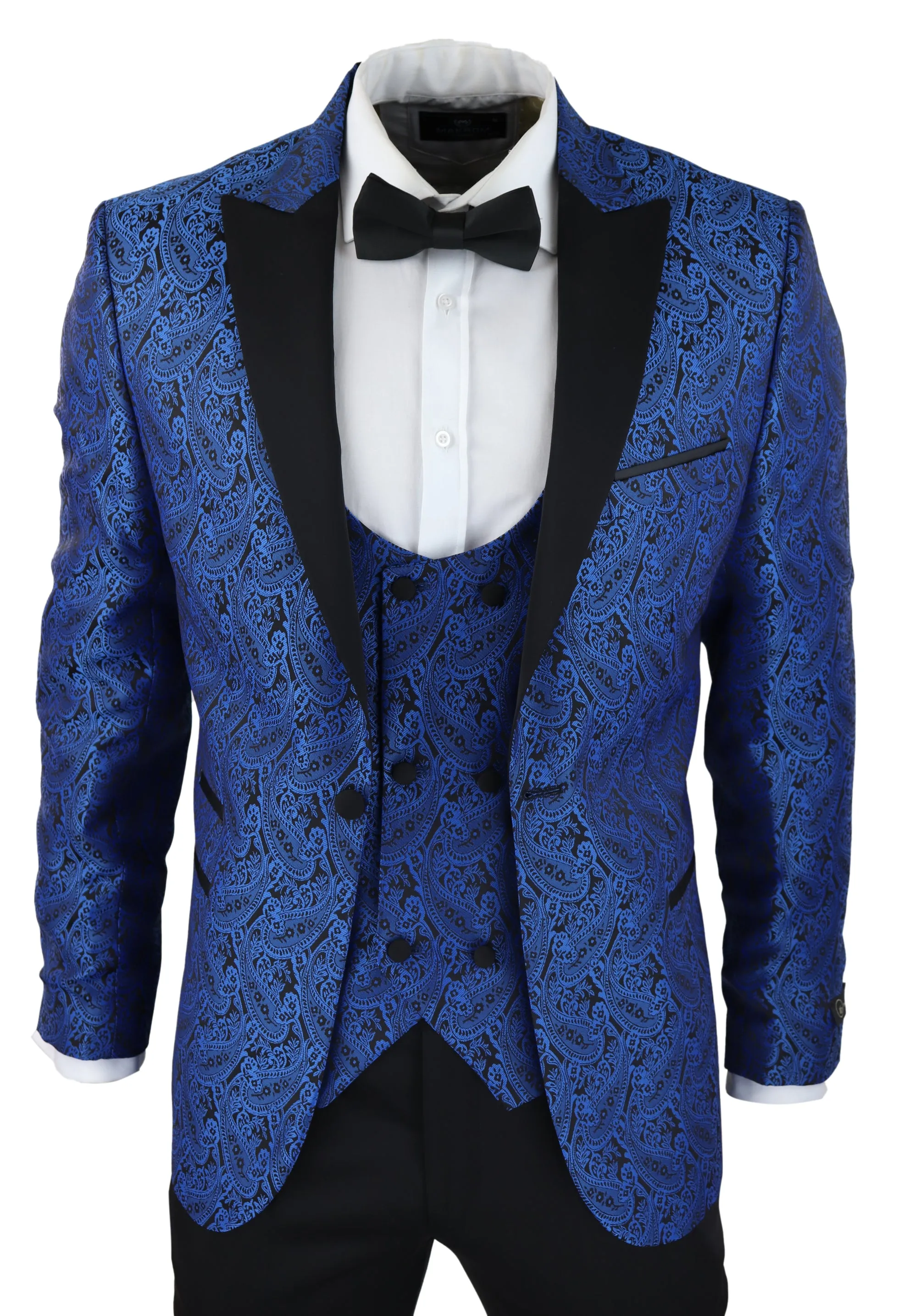Paisley Tuxedo Blazer Waistcoat Jacket