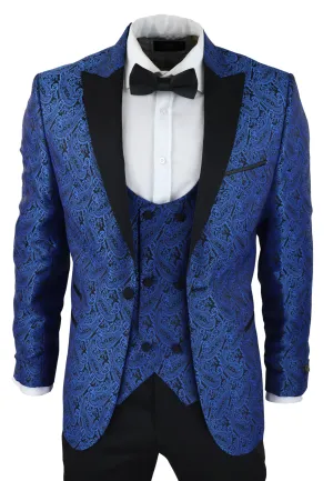 Paisley Tuxedo Blazer Waistcoat Jacket