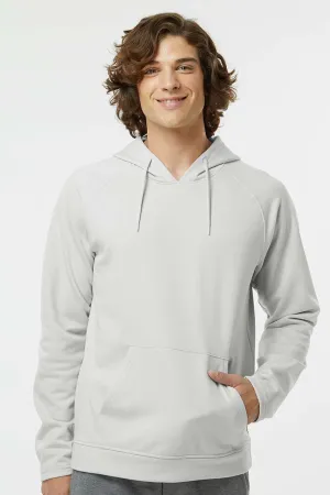 Paragon Mens Vail Performance Moisture Wicking Fleece Hooded Sweatshirt Hoodie w/ Pouch Pocket - Aluminum Grey