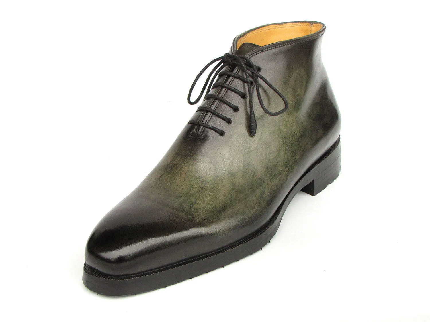 Paul Parkman Shoes Paul Parkman Men's Green Patina Ankle Boots