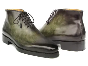 Paul Parkman Shoes Paul Parkman Men's Green Patina Ankle Boots