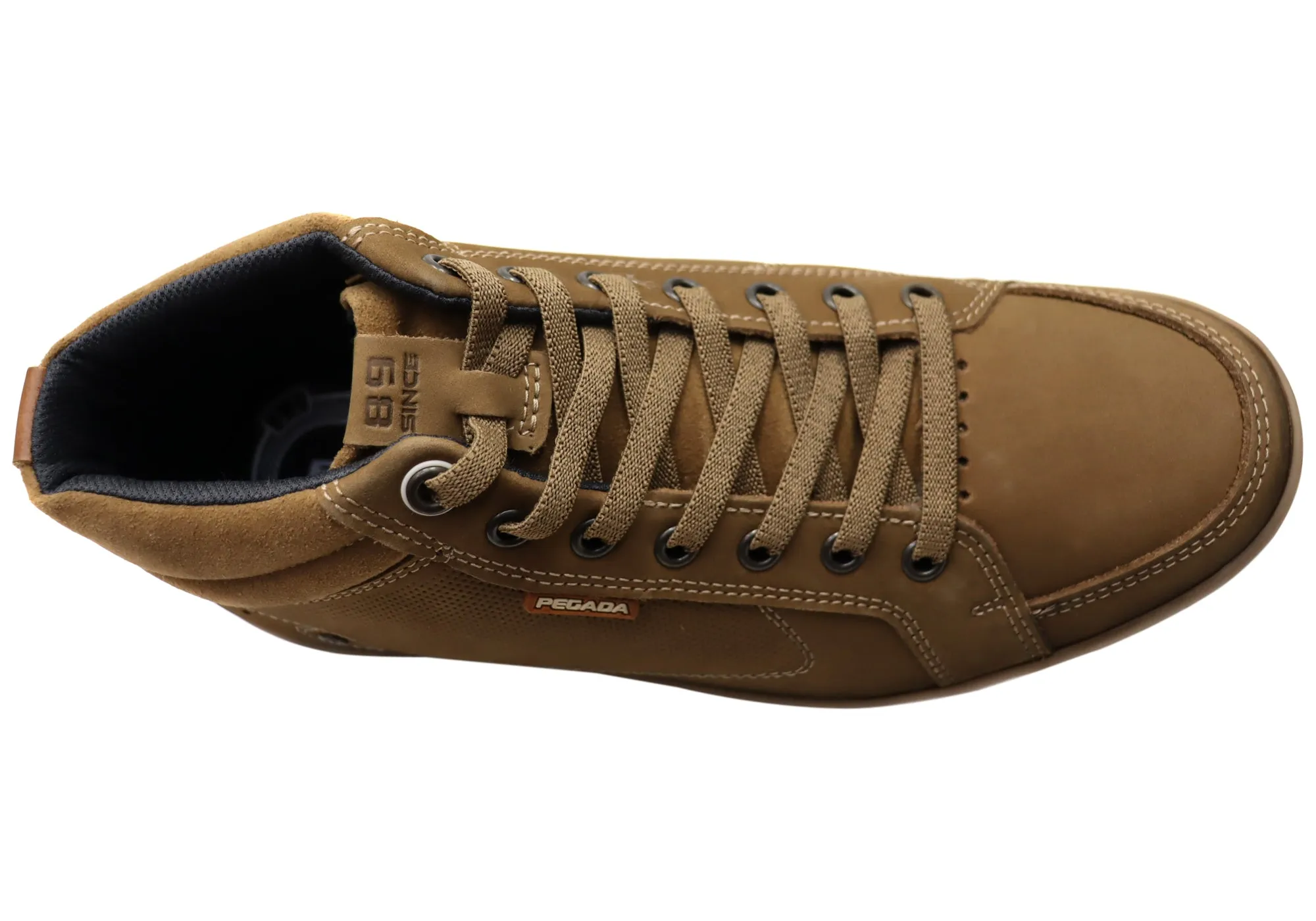 Pegada Mission Mens Comfortable Leather Boots Made In Brazil Pegada Shoes