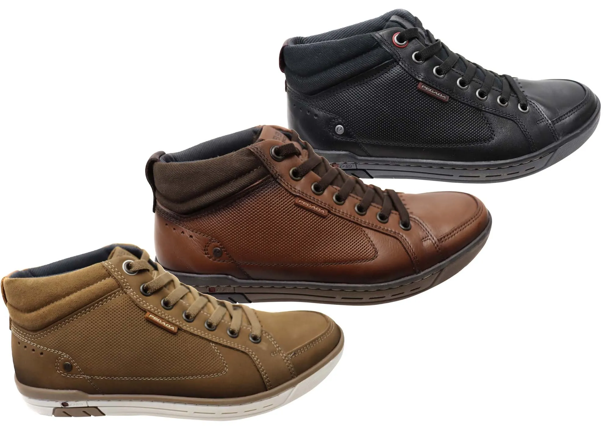 Pegada Mission Mens Comfortable Leather Boots Made In Brazil Pegada Shoes