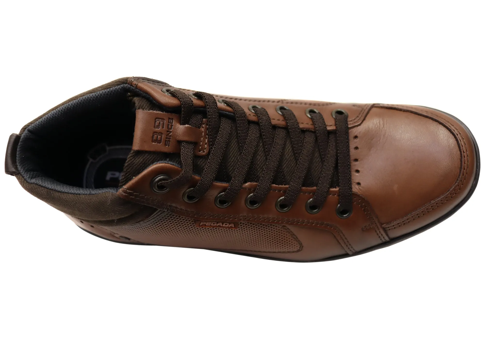 Pegada Mission Mens Comfortable Leather Boots Made In Brazil Pegada Shoes