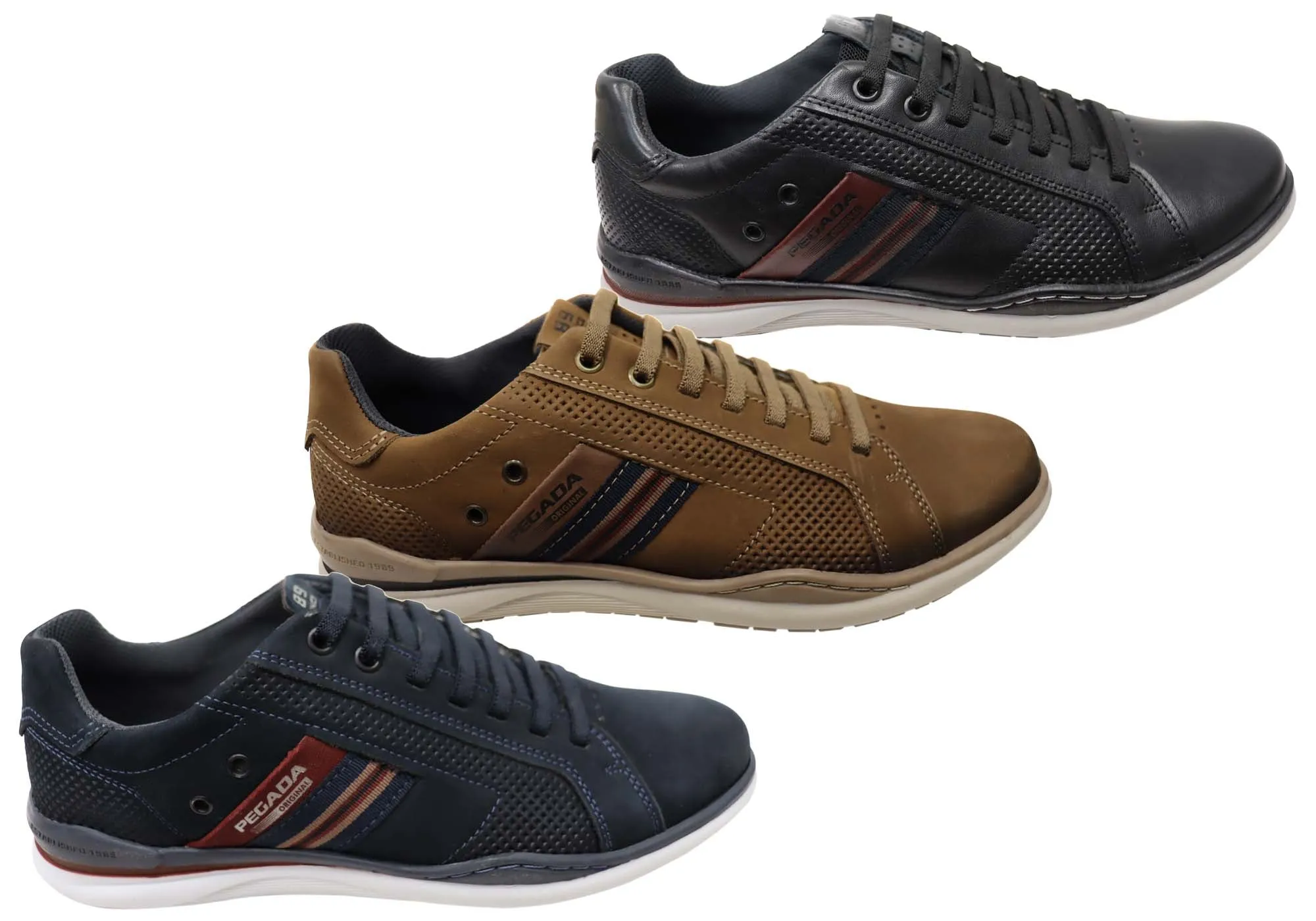 Pegada Transit Mens Leather Slip On Casual Shoes Made In Brazil Pegada Shoes