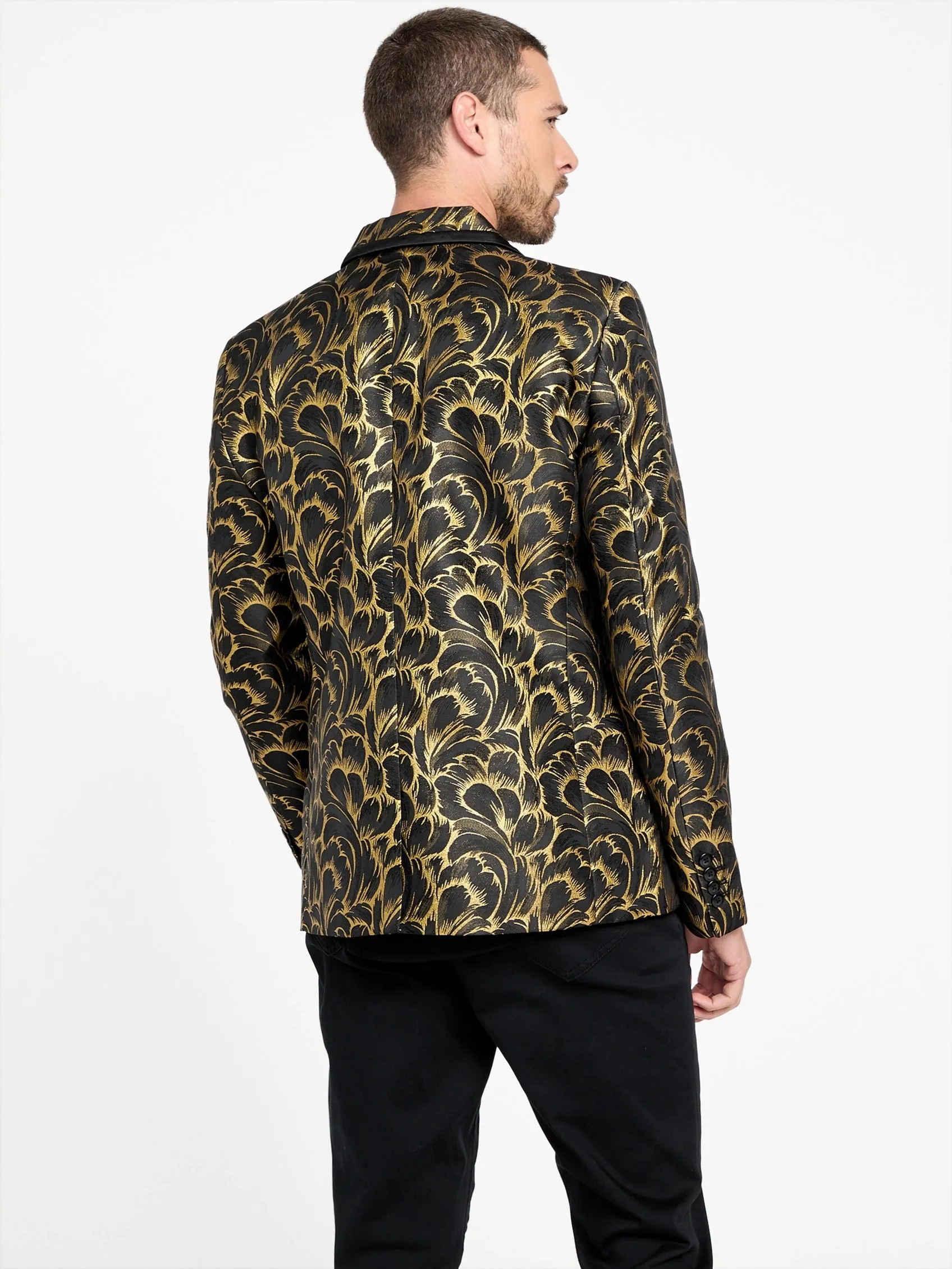 Phinaes Printed Jacquard Blazer
