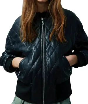 Pia Quilted Jacket In Black