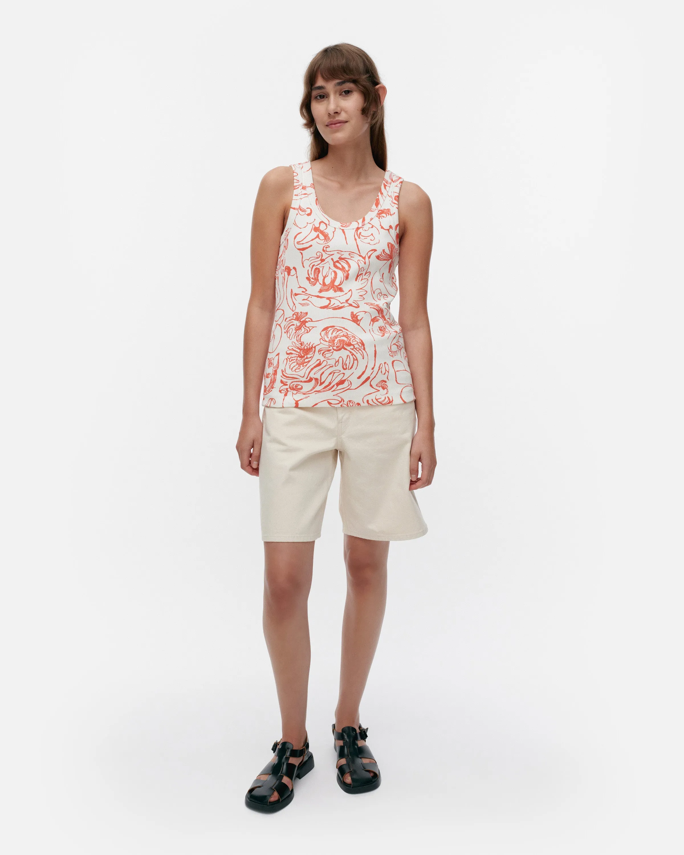 Piirros Cactis Jersey Tank Top 63cm Clothing_Marimekko