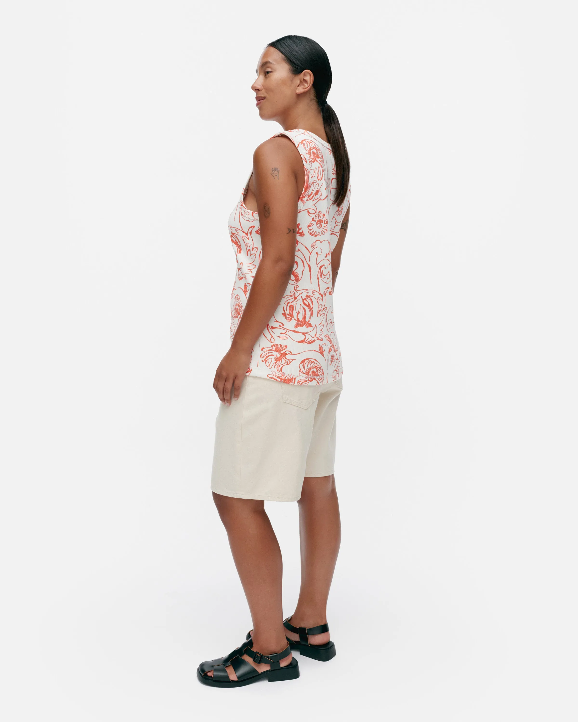 Piirros Cactis Jersey Tank Top 63cm Clothing_Marimekko