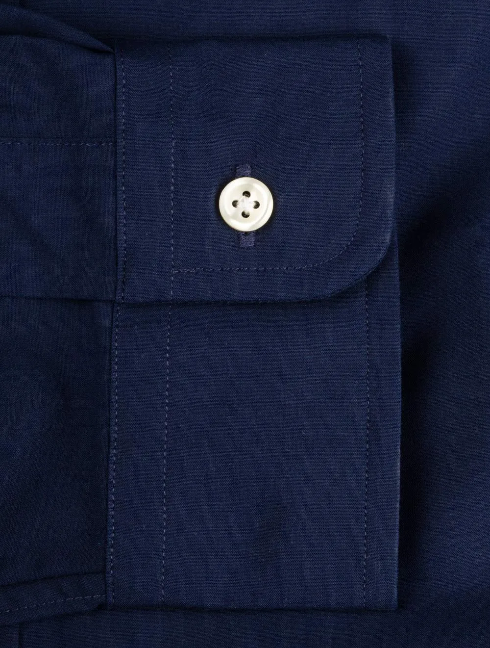 Plain Navy B/d Shirt Navy