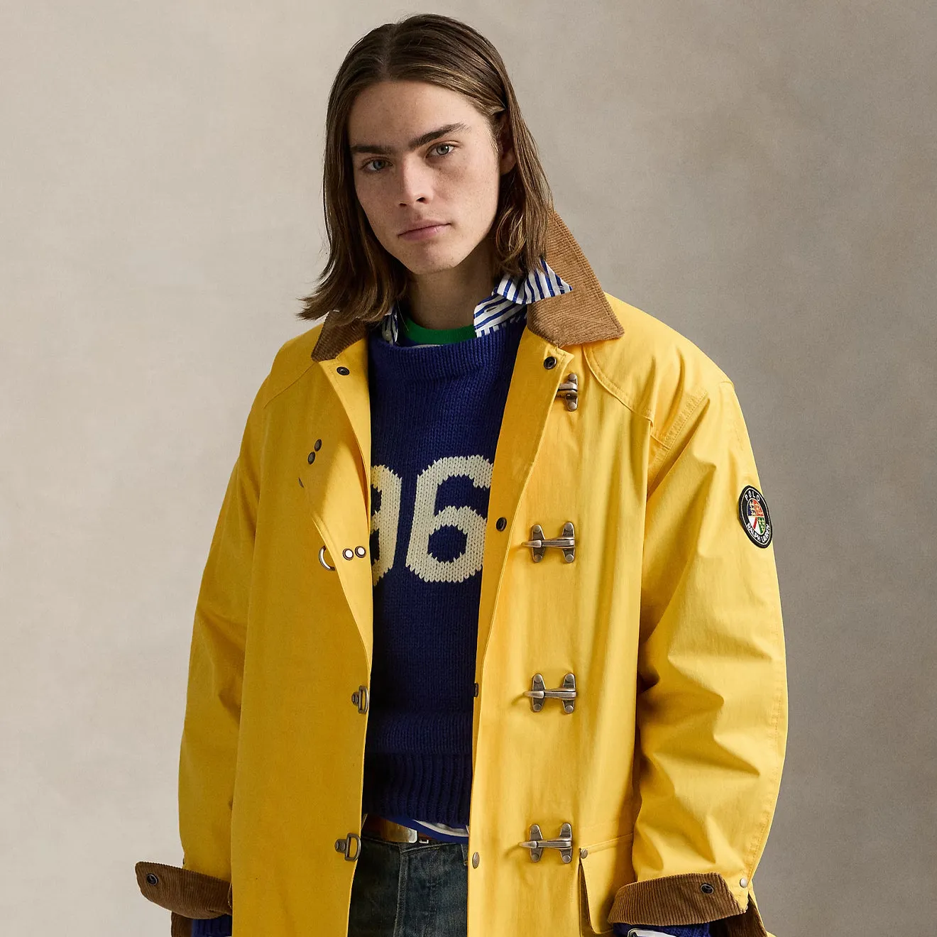 Polo Ralph Lauren Lined Coat Racing Yellow
