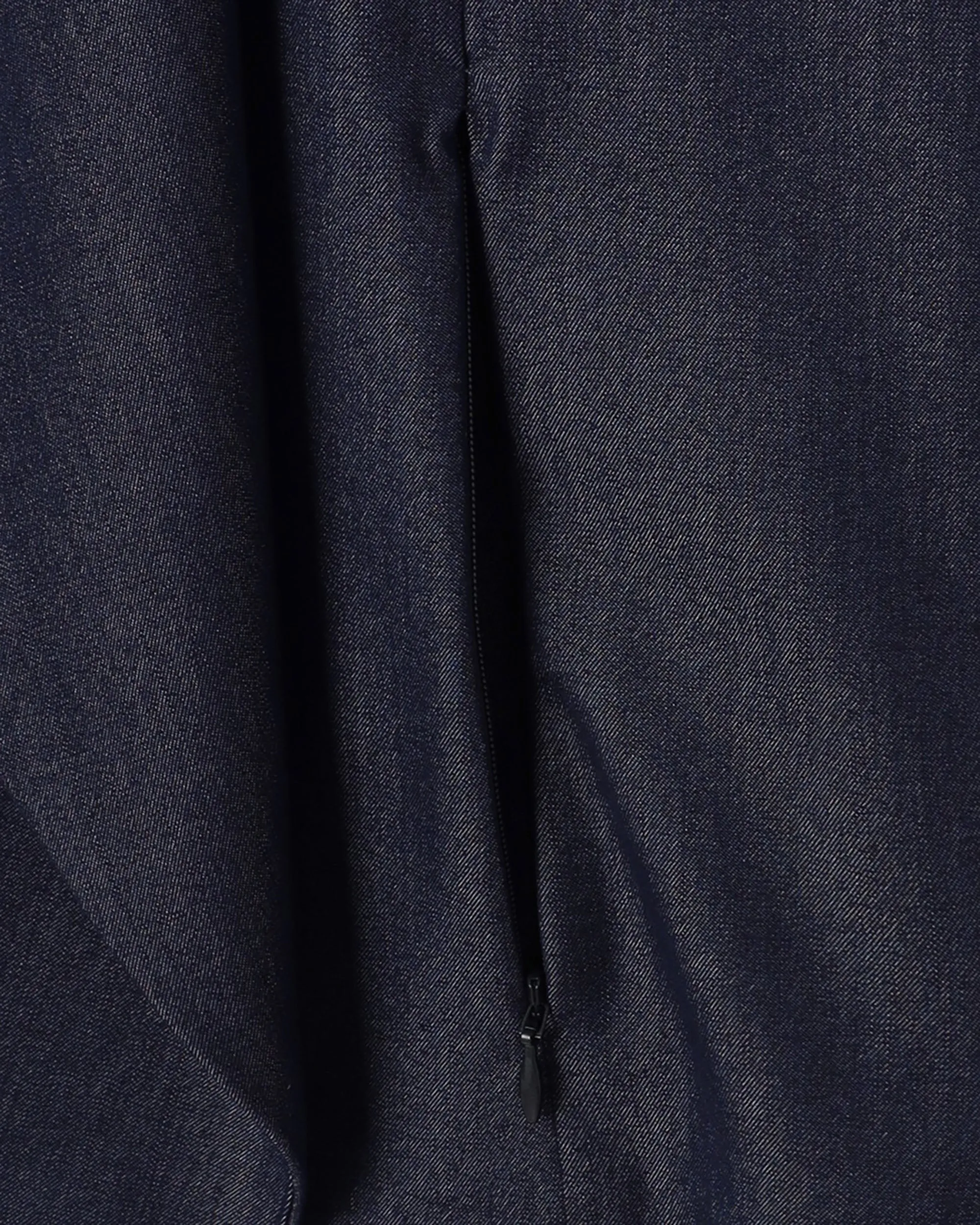 Poly Rayon Denim Like Waterfall Collar Gilet Clothing_Atsuro-Tayama