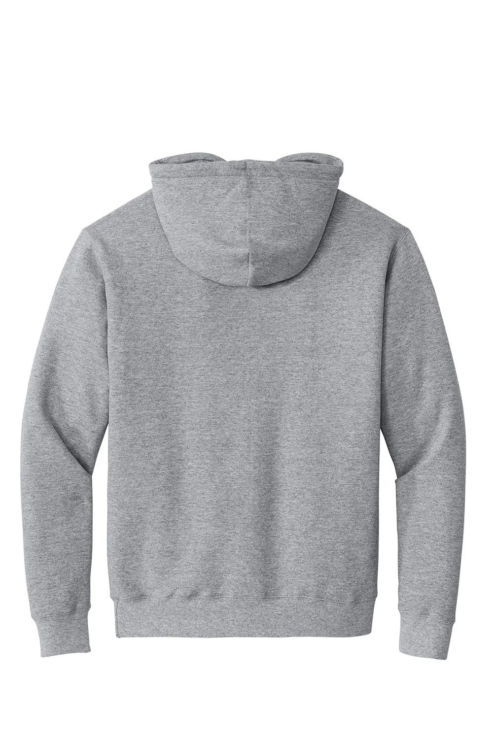 Port & Company Mens Essential Pill Resistant Fleece Hooded Sweatshirt Hoodie w/ Pouch Pocket - Heather Grey