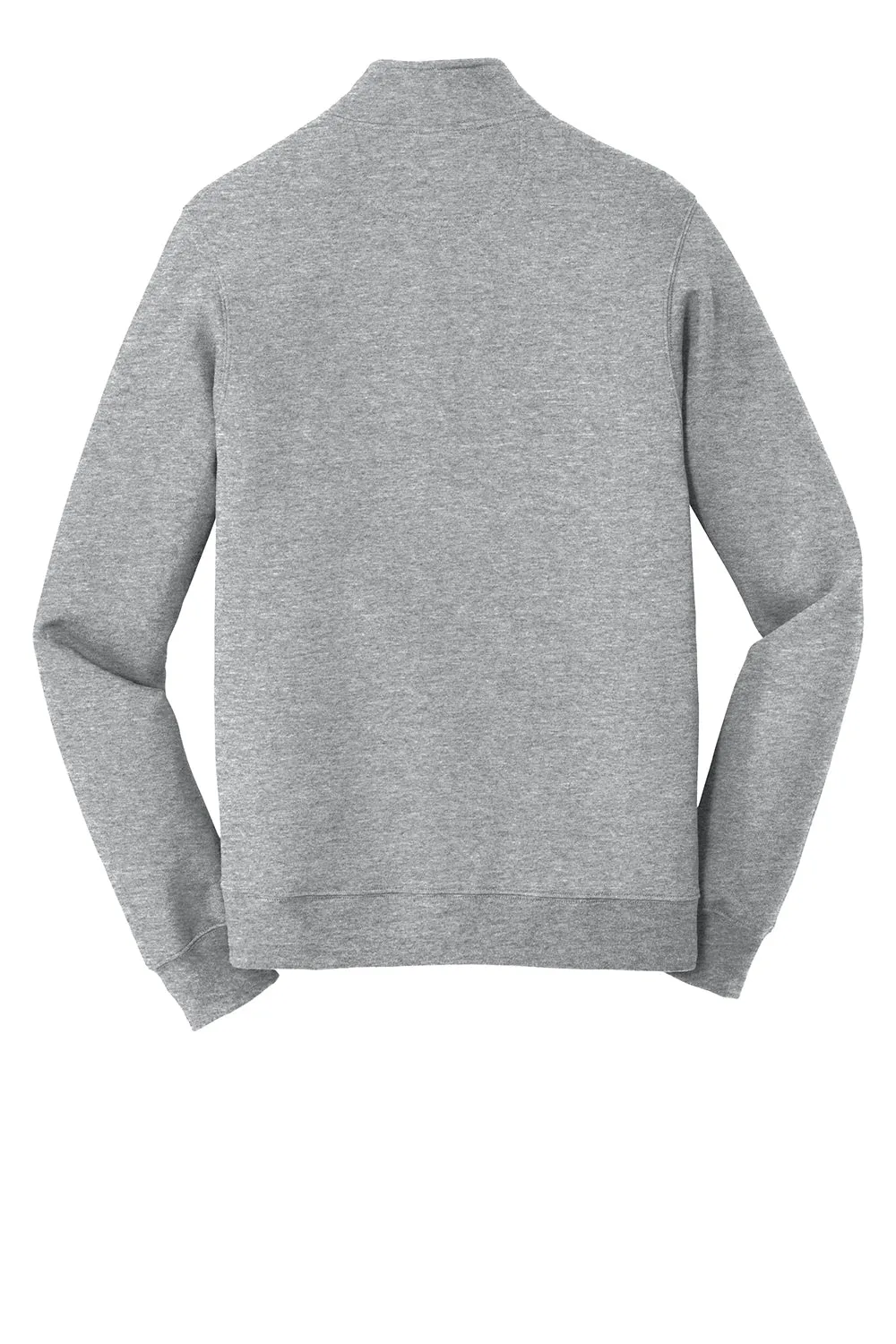 Port & Company Mens Fan Favorite Fleece 1/4 Zip Sweatshirt - Heather Grey