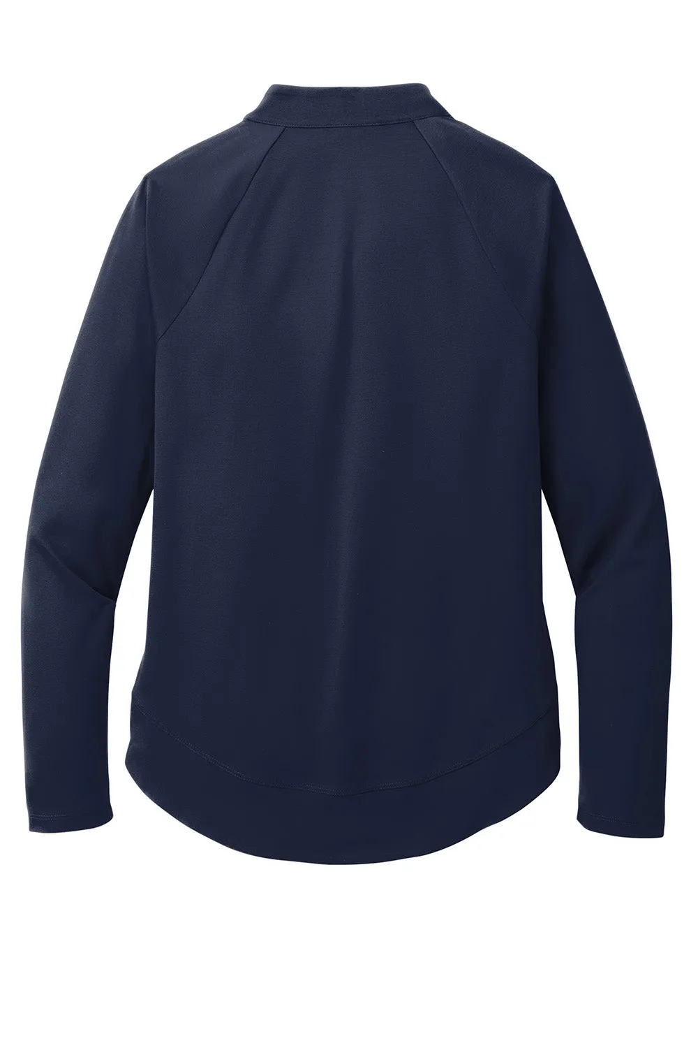 Port Authority Womens C-FREE Cypress Snag Resistant 1/4 Zip Sweatshirt - True Navy Blue