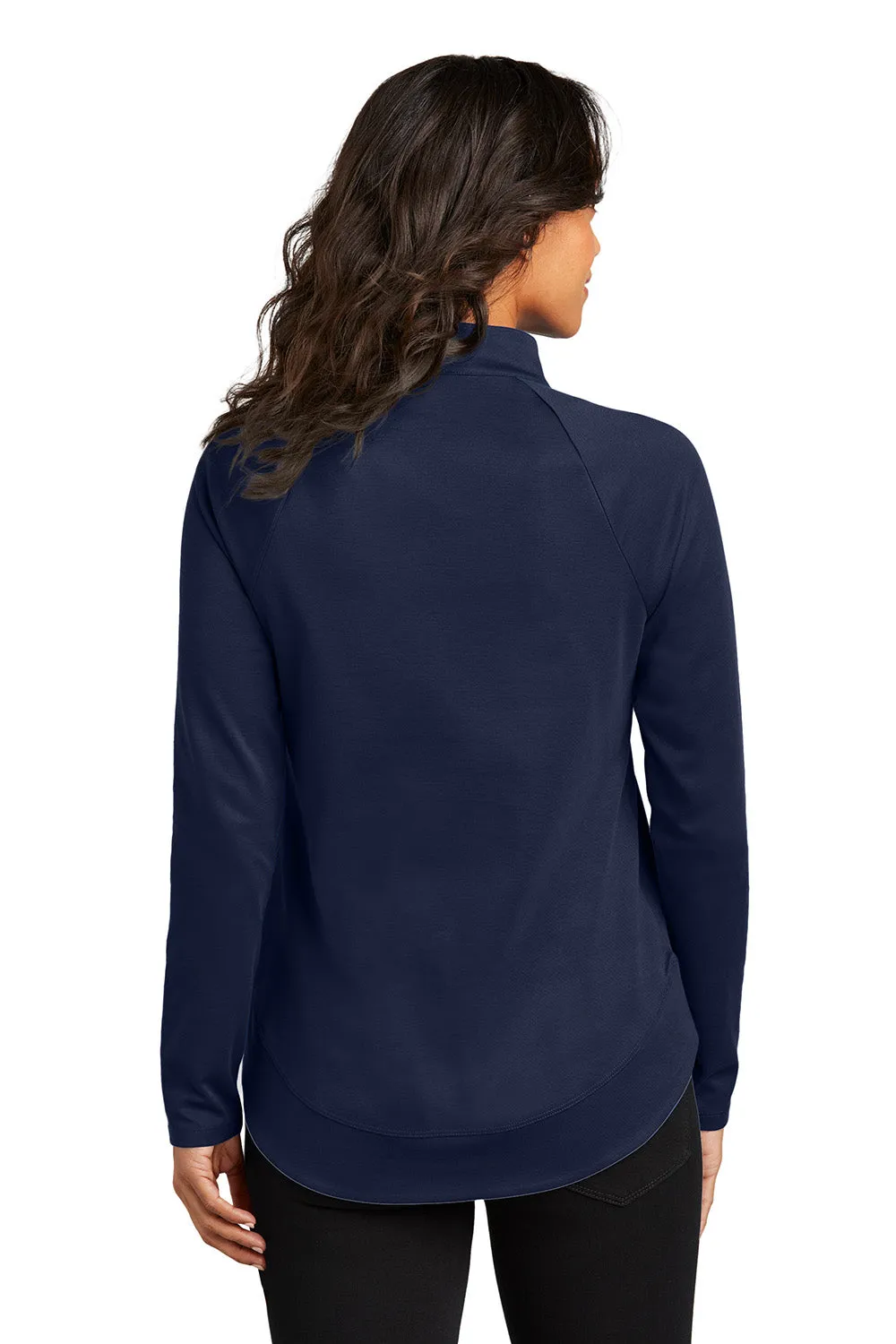 Port Authority Womens C-FREE Cypress Snag Resistant 1/4 Zip Sweatshirt - True Navy Blue