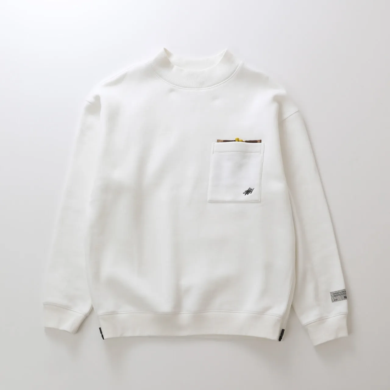 Primary Logo SW Mock Neck WHITE