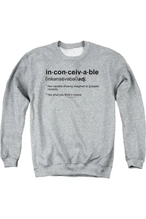 Princess Bride Definition Adult Crewneck Sweatshirt