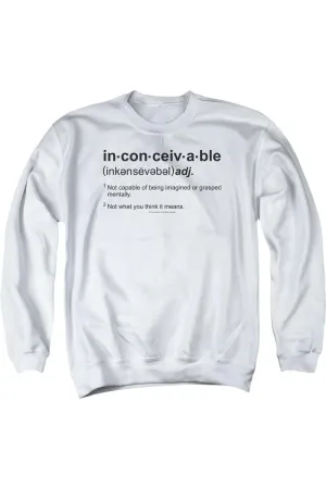 Princess Bride Definition Adult Crewneck Sweatshirt