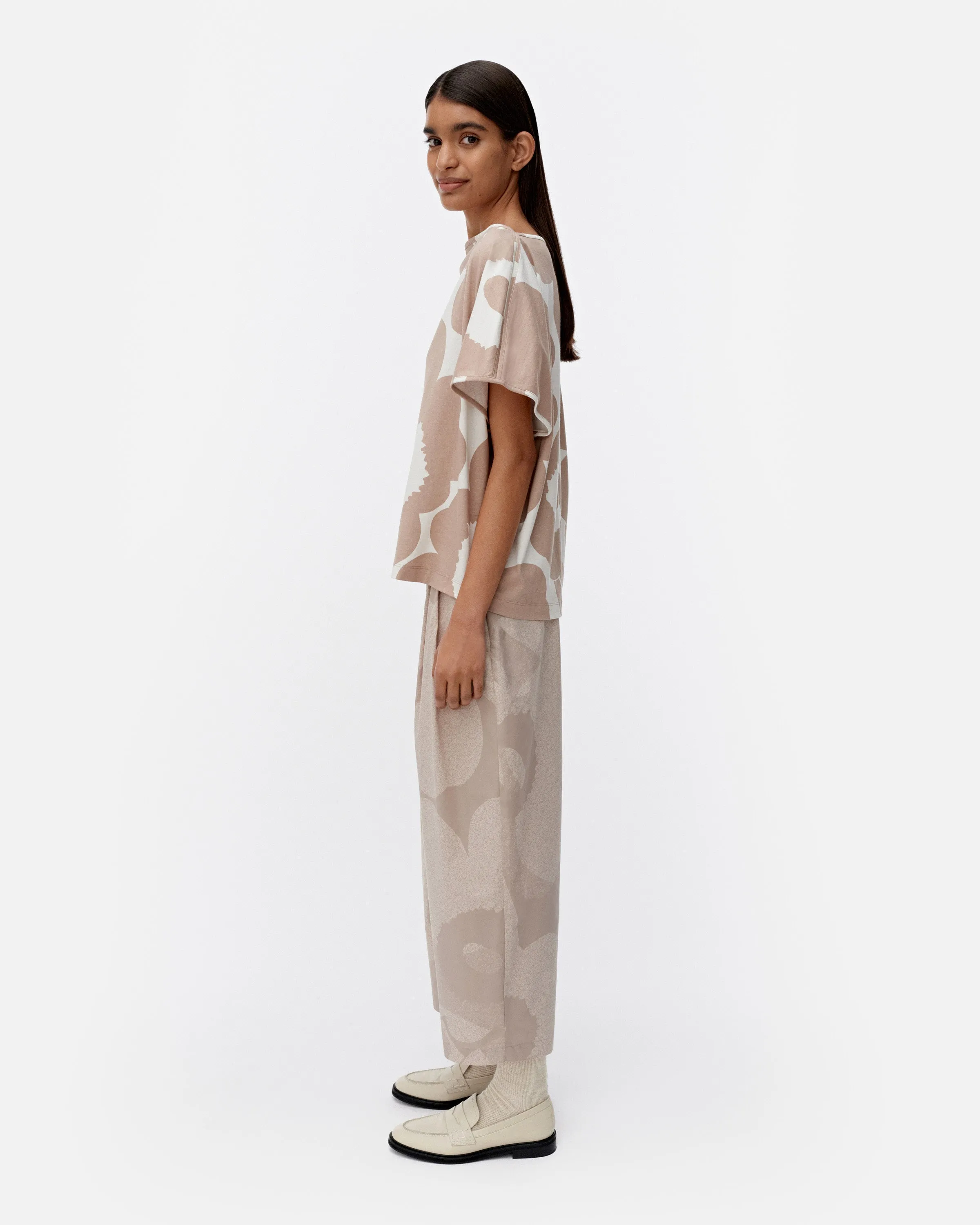 Puhvi Unikko Boat Neck Short Sleeve Top 60cm Clothing_Marimekko