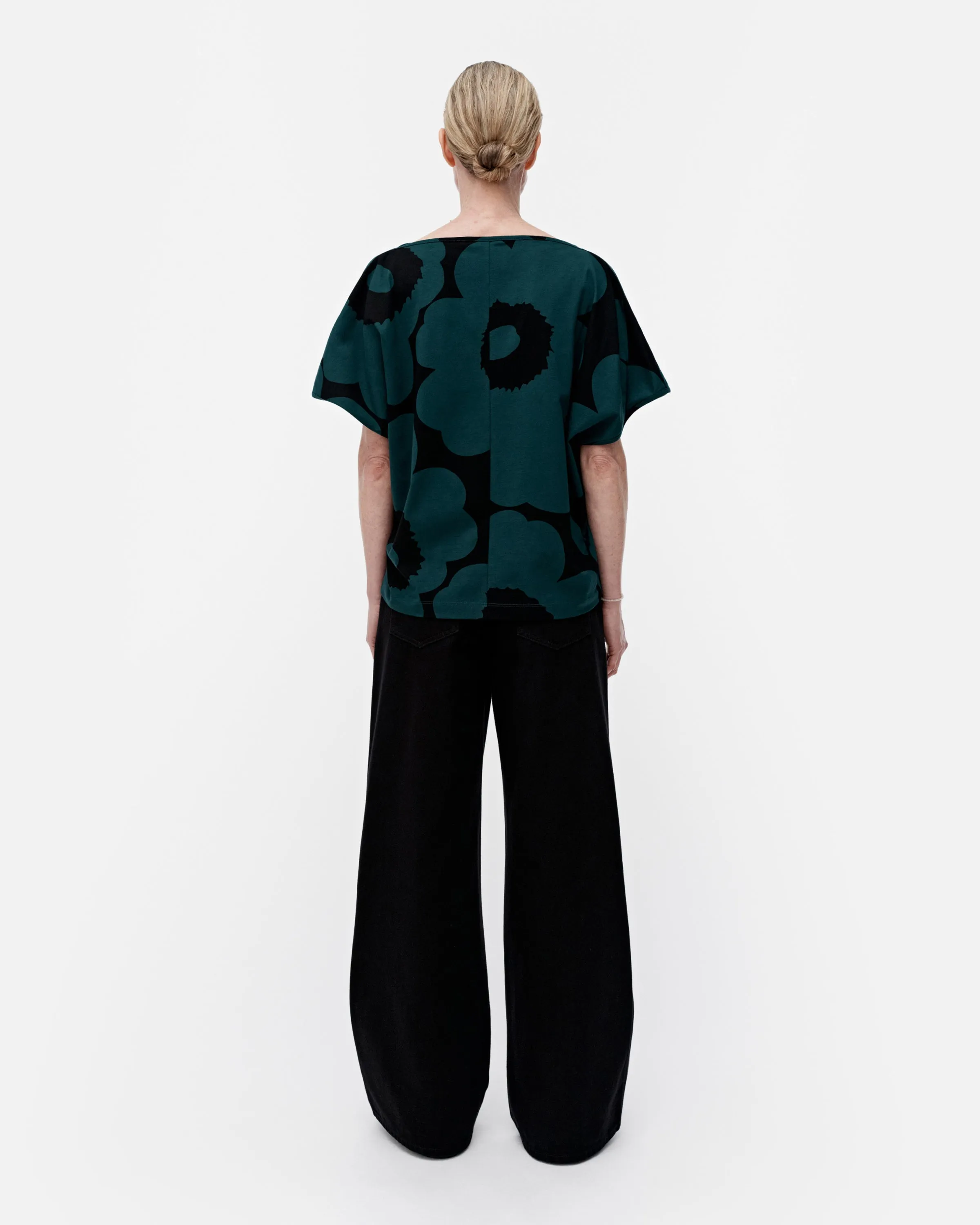 Puhvi Unikko Boat Neck Short Sleeve Top 60cm Clothing_Marimekko