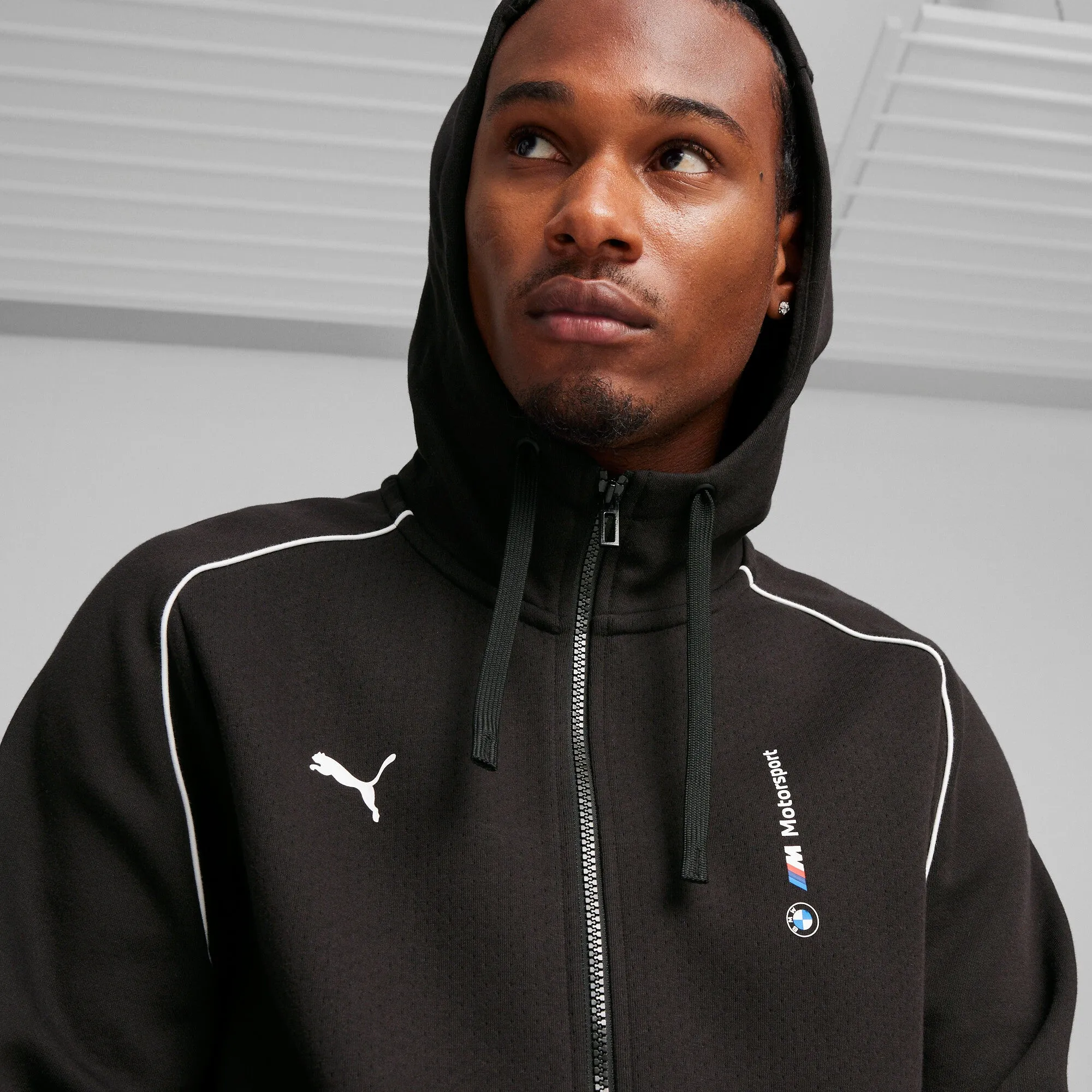 PUMA Men's BMW M Motorsport Hooded Motorsport Sweat Jacket