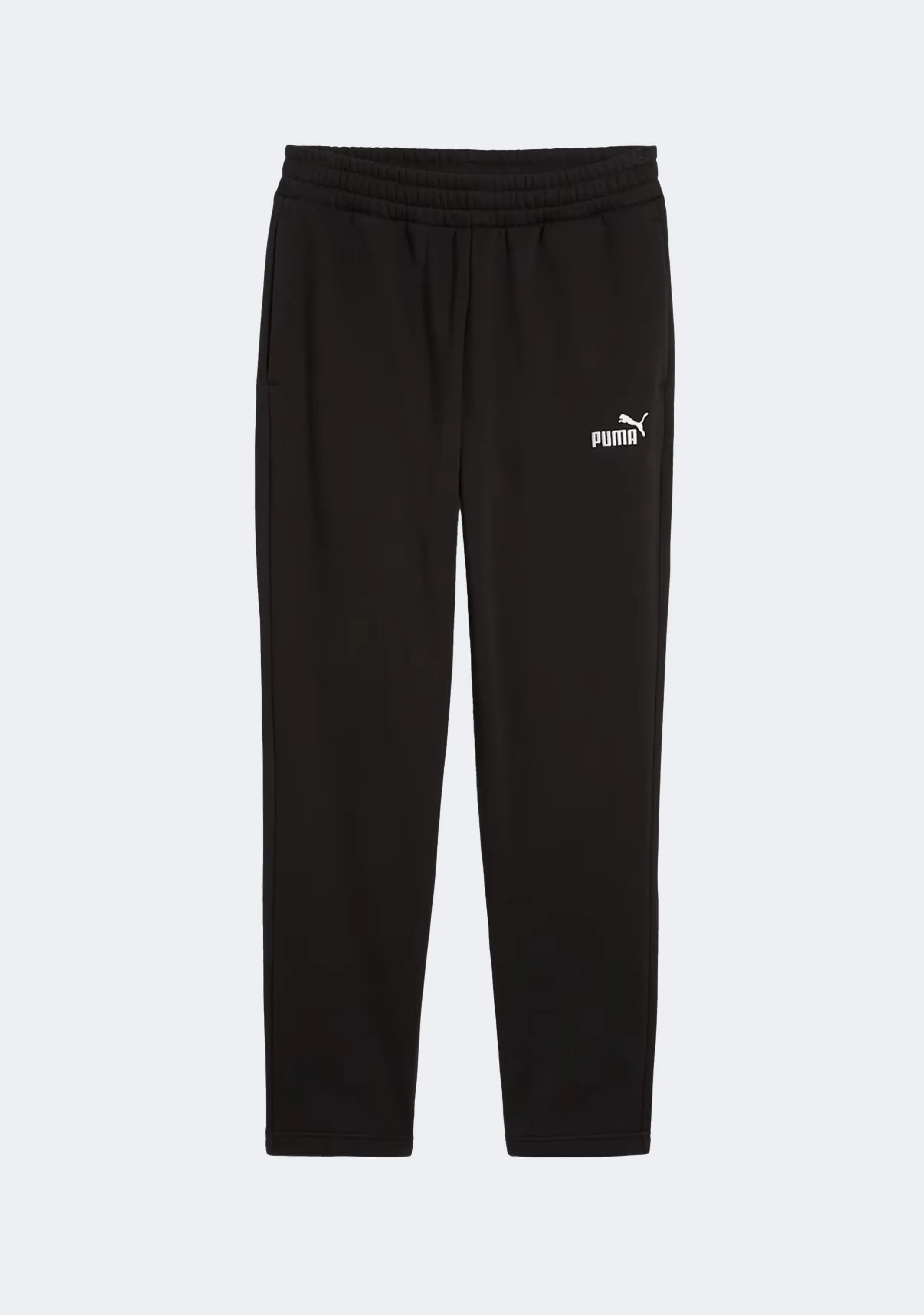 Puma Men's ESS Logo Open Hem Sweatpants Black