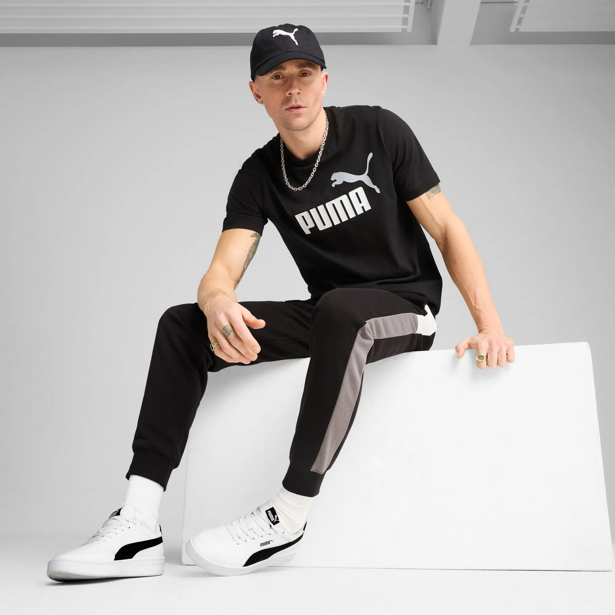 PUMA Men's Essentials Block Sweatpants Men