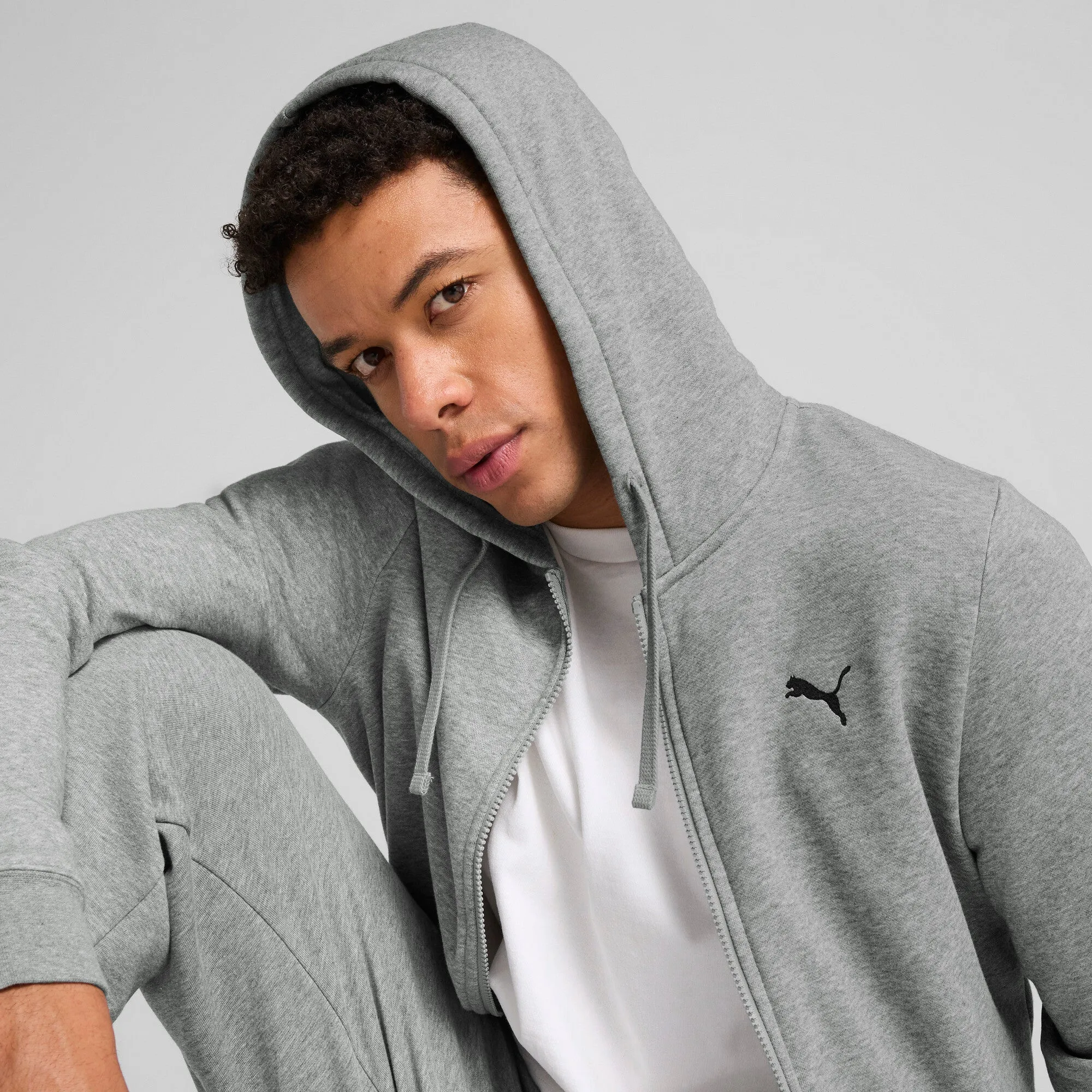 PUMA Men's Essentials Fleece Full-Zip Hoodie