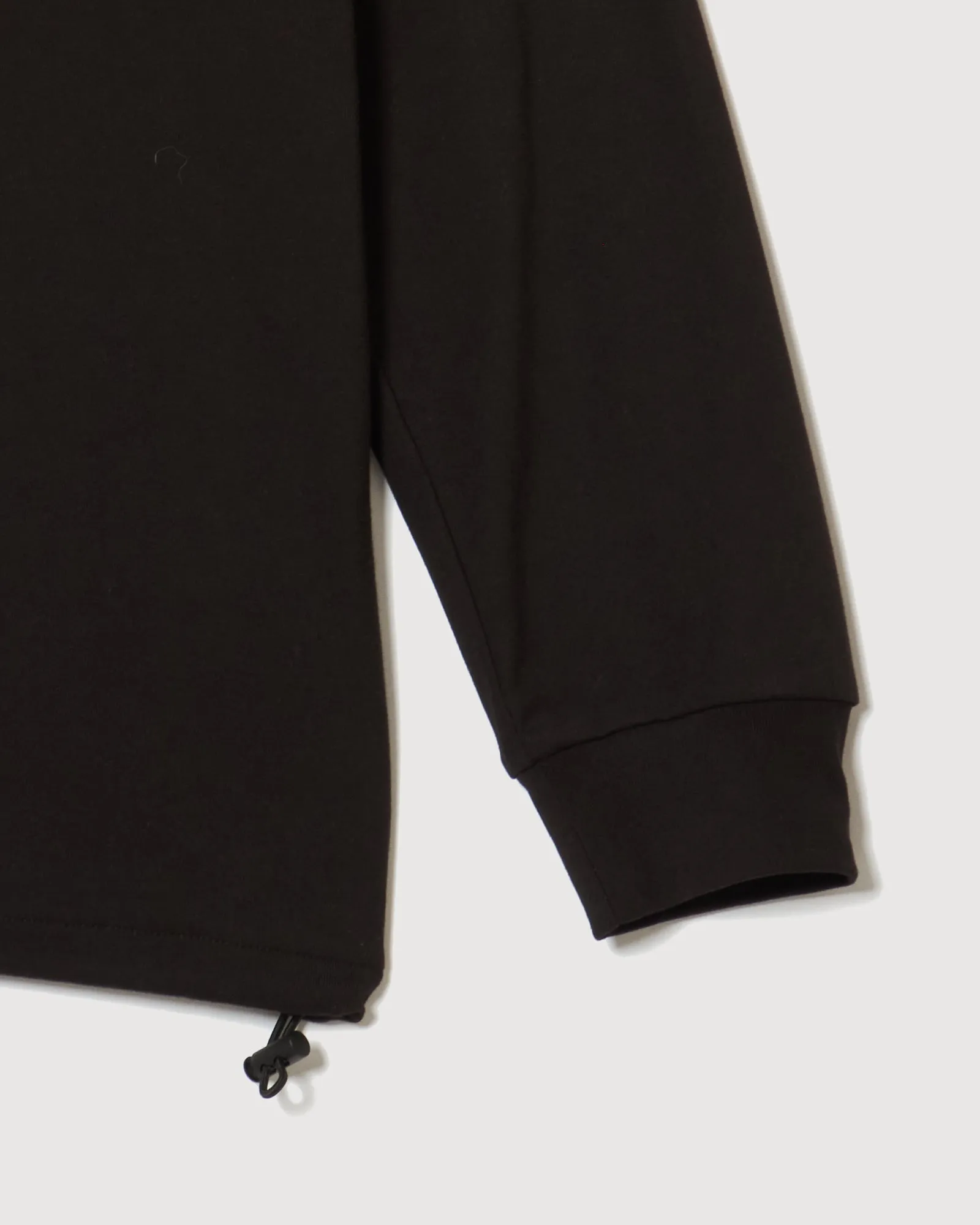 RAGLAN SLEEVE L/S MOCK NECK BLACK
