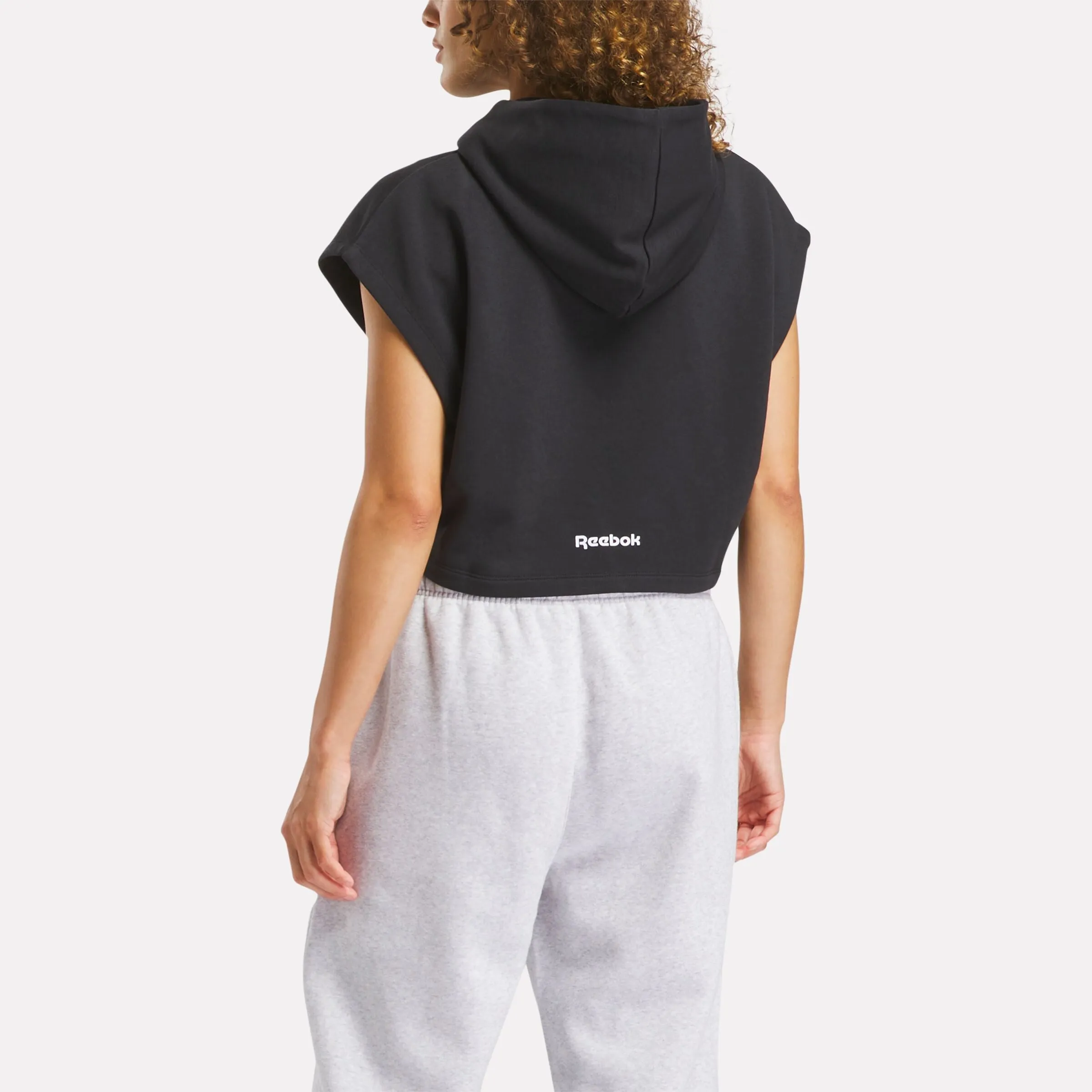 Reebok Clothing Basketball Off-Court Crop Hoodie