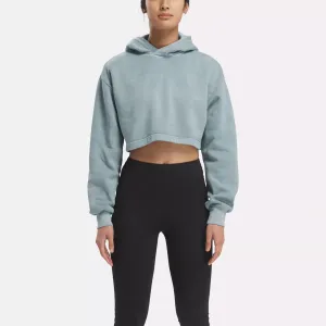 Reebok Women's Classics Natural Dye Hoodie Blue Reebok