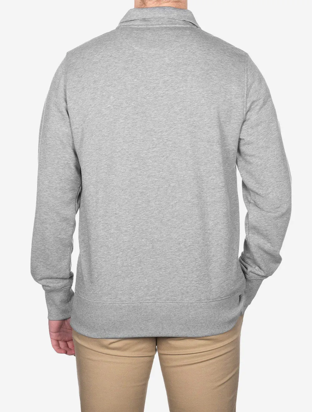 Regular Shield Half-Zip Sweatshirt Grey Melange