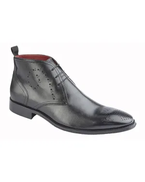 Roamers Mens 3 Eye Brogue Fashion Boots Roamers Shoes