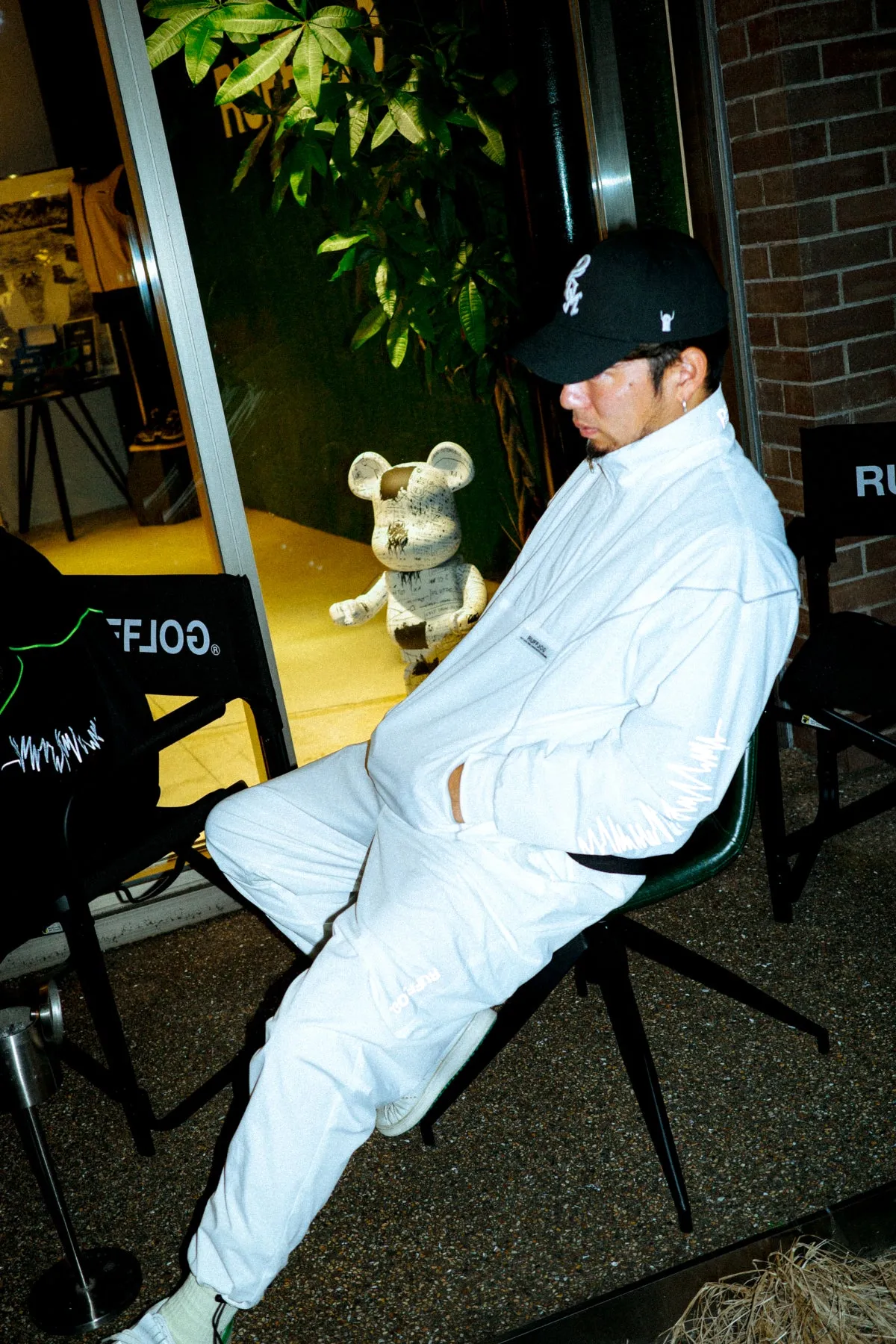 RUFFLOG × EPISTROPH NOIZE REFLECTION JKT WHITE