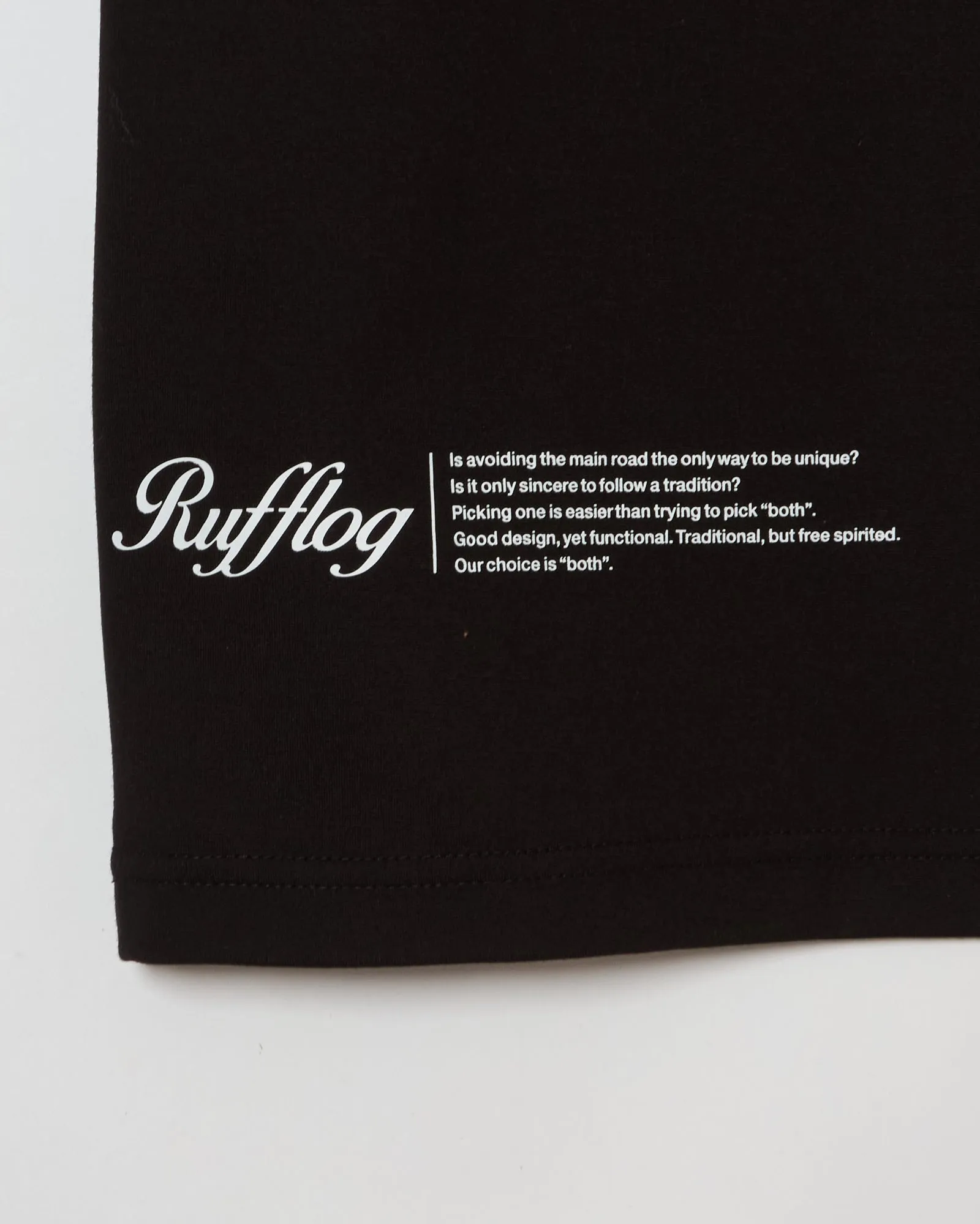 RUFFLOG TECH MOCK TEE BLACK