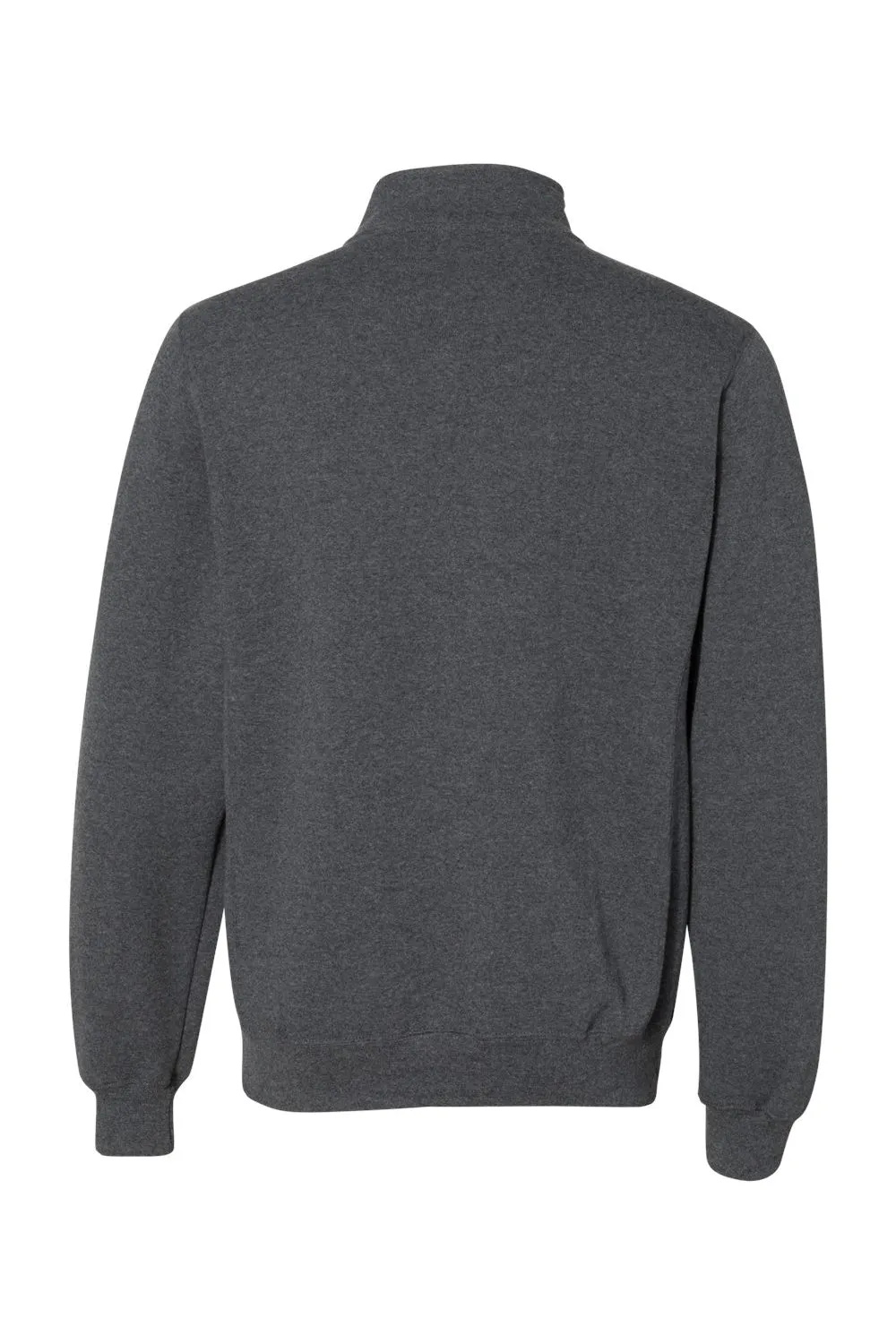Russell Athletic Mens Dri-Power Moisture Wicking Fleece 1/4 Zip Sweatshirt w/ Pockets - Heather Black