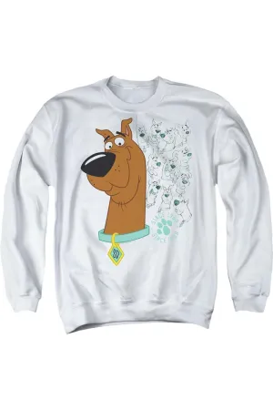 Scooby Doo Evolution Of Scooby Doo Adult Crewneck Sweatshirt