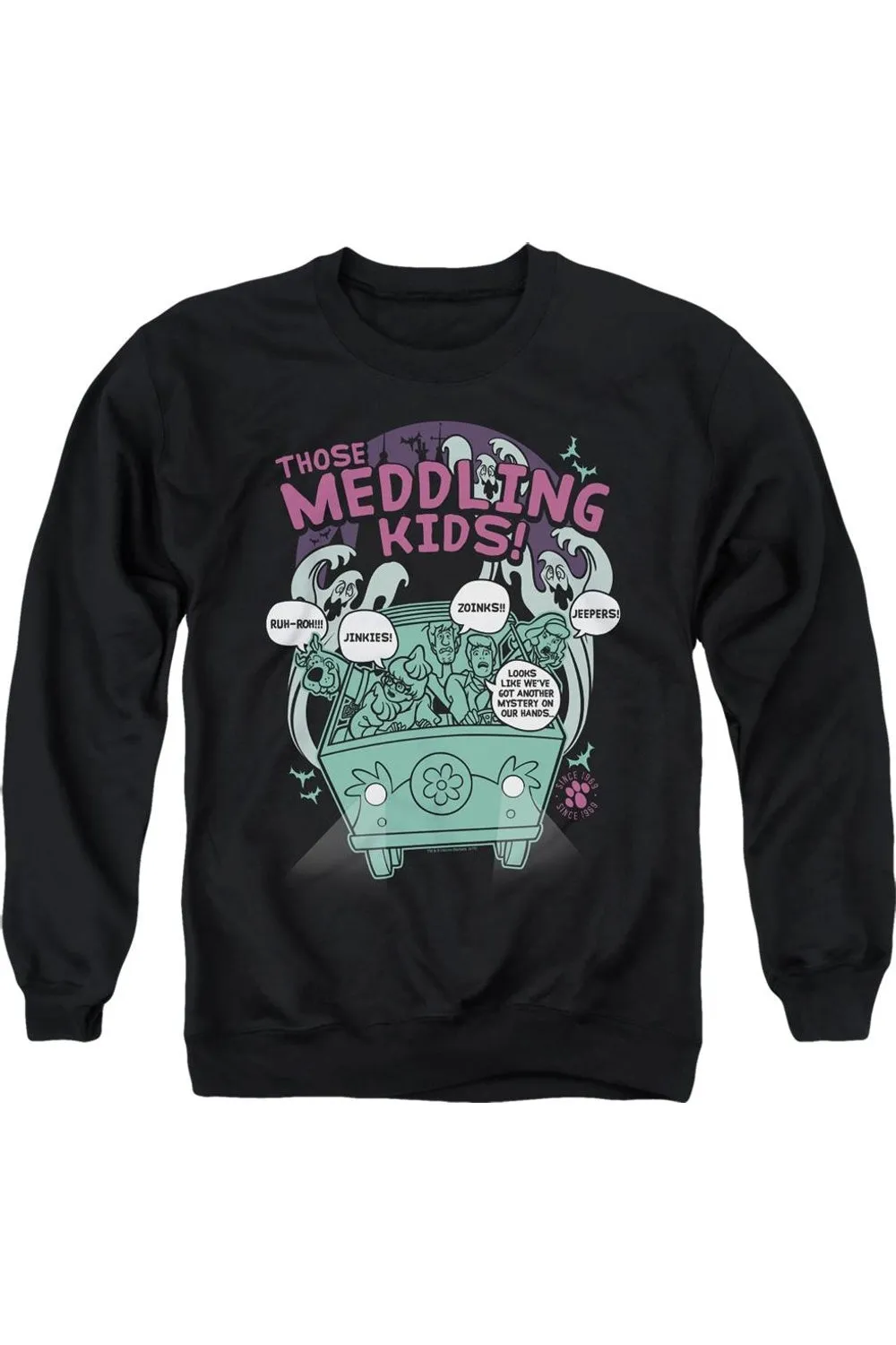 Scooby Doo Meddling Since 1969 Adult Crewneck Sweatshirt