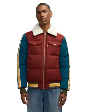 Scotch & Soda Men's Kive Quilted Aviator Puffer Jacket With Mix-Material