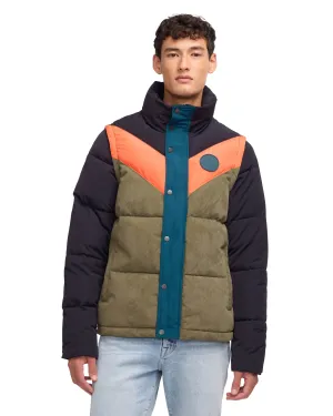 Scotch & Soda Men's Nelleke Mixed Media Puffer With Removable Sleeves