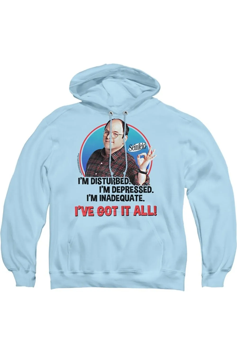 Seinfeld George All Adult Pull Over Hoodie / Hooded Sweatshirt