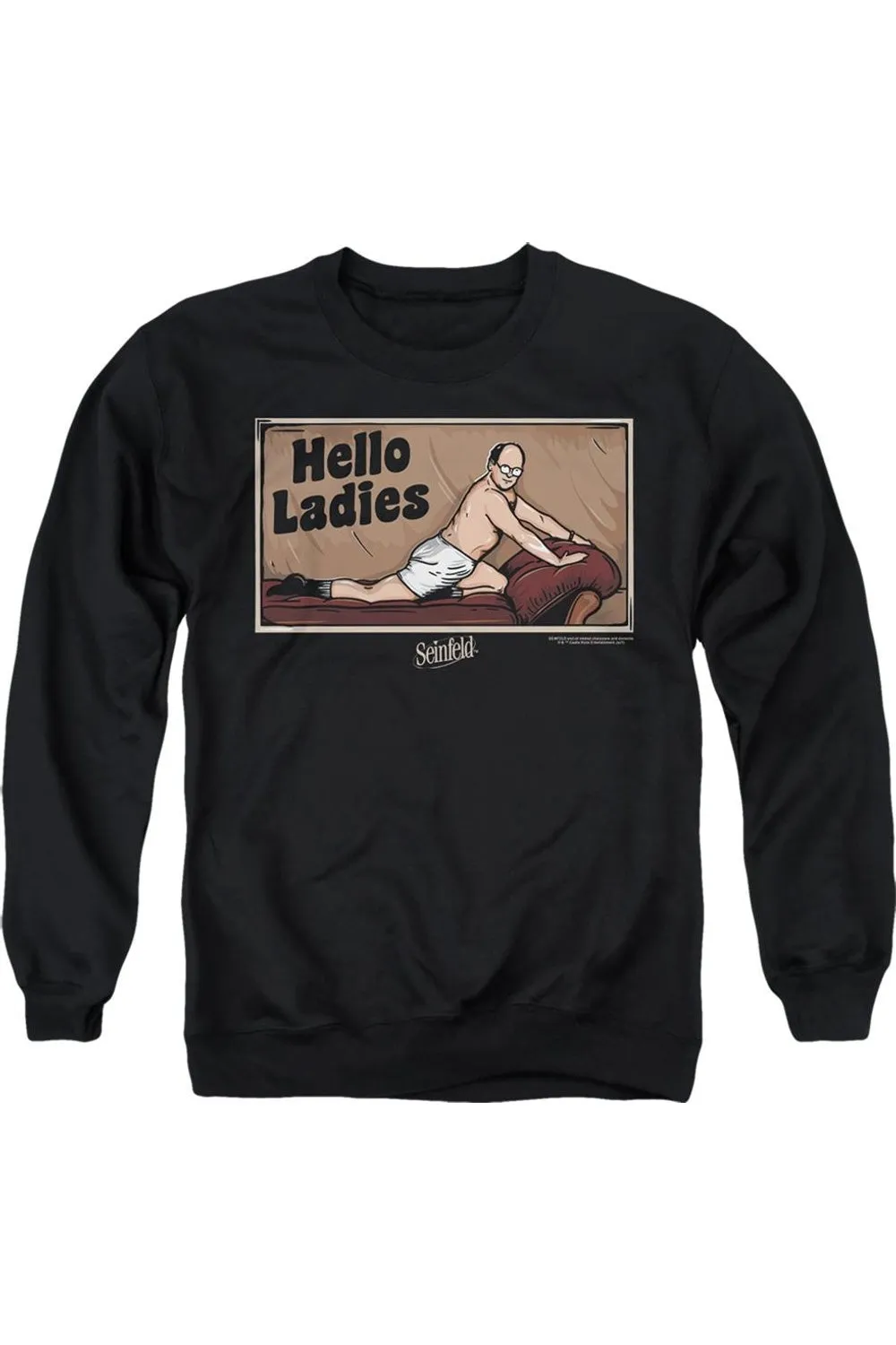 Seinfeld Hello Ladies Adult Crewneck Sweatshirt