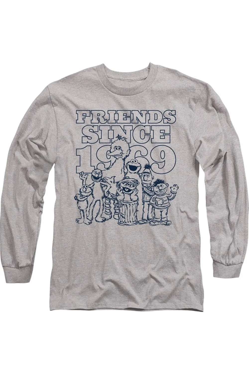 Sesame Street Friendshort Sleeveince Long Sleeve Adult Tee / T-Shirt
