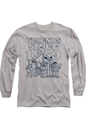 Sesame Street Friendshort Sleeveince Long Sleeve Adult Tee / T-Shirt