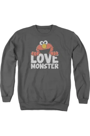 Sesame Street Love Monster Adult Crewneck Sweatshirt